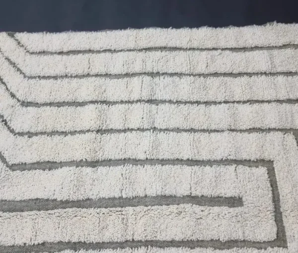 White Moroccan Rug ,Custom Beni Ourain Rug - Image 4