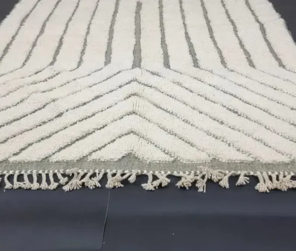 White Moroccan Rug ,Custom Beni Ourain Rug - Image 2
