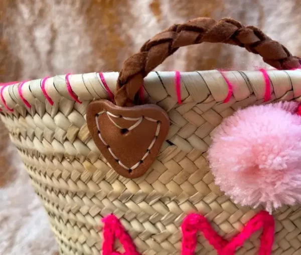 Best Straw Moroccan Baskets ,Custom Beach Bag - Image 4